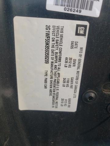 Photo 10 from auction – 2005 CHEVROLET IMPALA with VIN 2G1WF55K859358209
