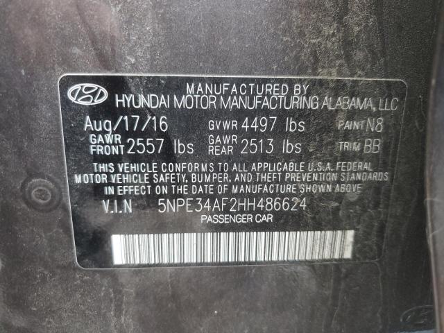 Photo 10 from auction – 2017 HYUNDAI SONATA SPO with VIN 5NPE34AF2HH486624