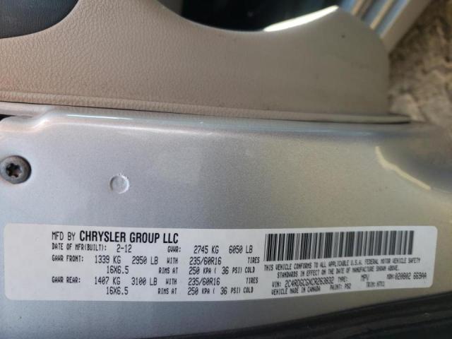 Photo 10 from auction – 2012 DODGE GRAND CARA with VIN 2C4RDGCGXCR263832