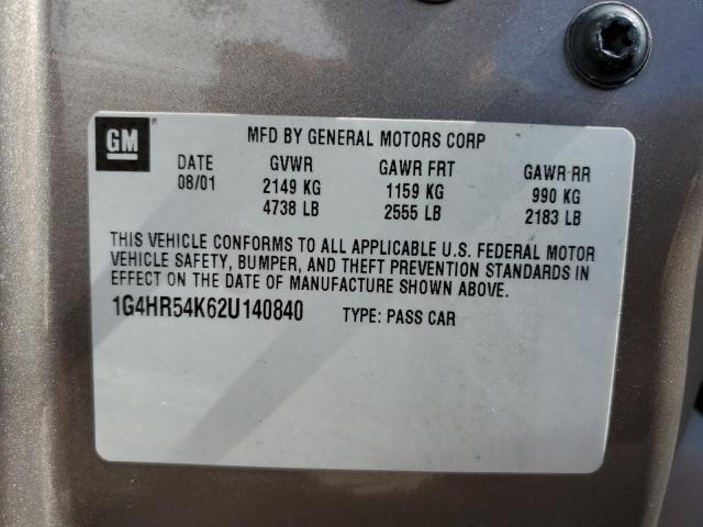 Photo 10 from auction – 2002 BUICK LESABRE LI with VIN 1G4HR54K62U140840