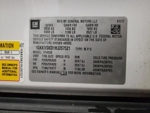 Photo 10 from auction – 2017 GMC ACADIA LIM with VIN 1GKKVSKD1HJ267521