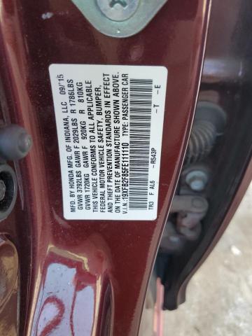 Photo 10 from auction – 2015 HONDA CIVIC EX with VIN 19XFB2F85FE111110