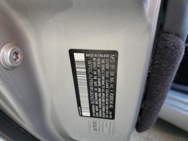 Photo 10 from auction – 1998 PORSCHE BOXSTER with VIN WP0CA2986WU626278
