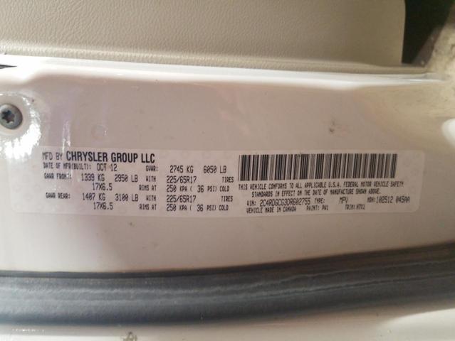 Photo 10 from auction – 2013 DODGE GRAND CARA with VIN 2C4RDGCG3DR602755