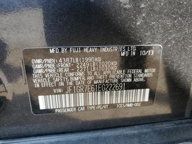 Photo 10 from auction – 2014 SUBARU IMPREZA WR with VIN JF1GR7E61EG222691