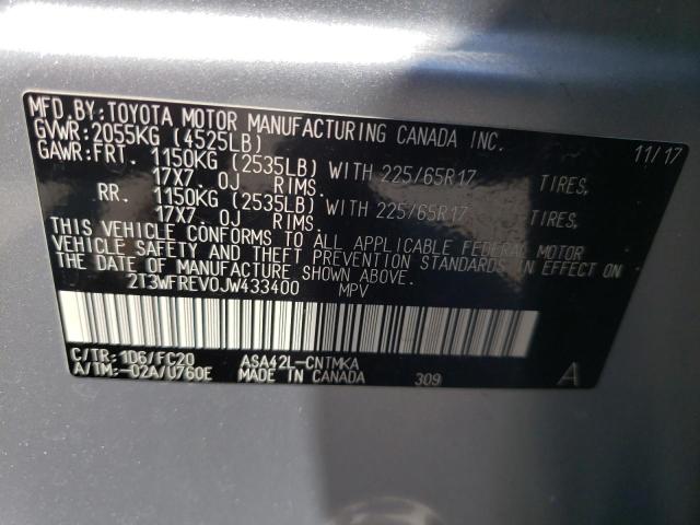 Photo 10 from auction – 2018 TOYOTA RAV4 ADVEN with VIN 2T3WFREV0JW433400