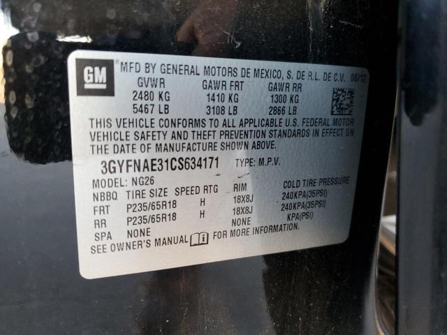 Photo 10 from auction – 2012 CADILLAC SRX LUXURY with VIN 3GYFNAE31CS634171