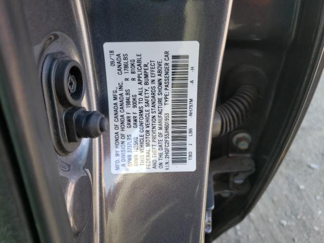 Photo 10 from auction – 2018 HONDA CIVIC LX with VIN 2HGFC2F55JH601953