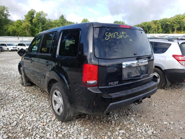Photo 3 from auction – 2011 HONDA PILOT LX with VIN 5FNYF4H28BB099802