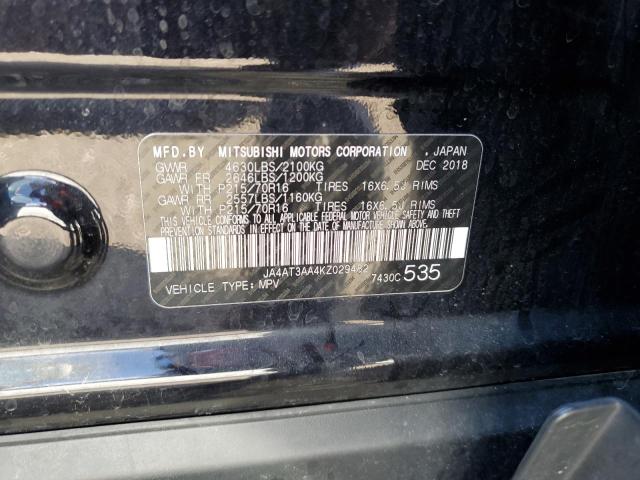 Photo 10 from auction – 2019 MITSUBISHI ECLIPSE CR with VIN JA4AT3AA4KZ029482