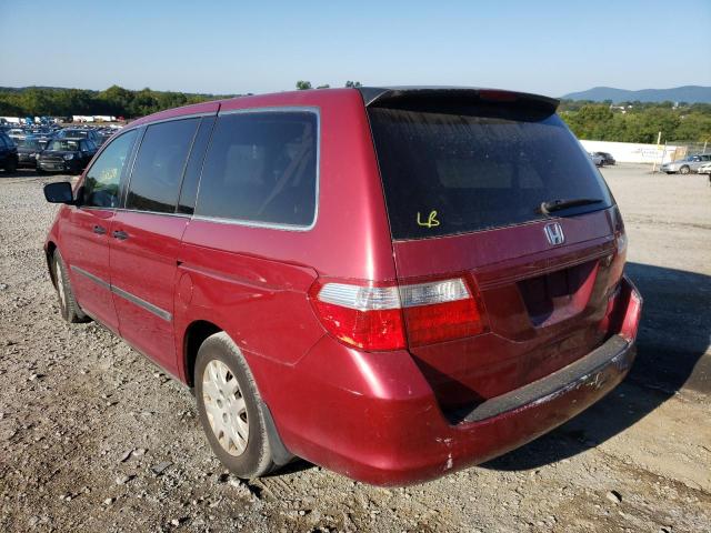 Photo 3 from auction – 2005 HONDA ODYSSEY with VIN 5FNRL38235B005644