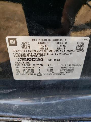 Photo 10 from auction – 2016 CHEVROLET SILVERADO with VIN 1GCVKSEC9GZ135000