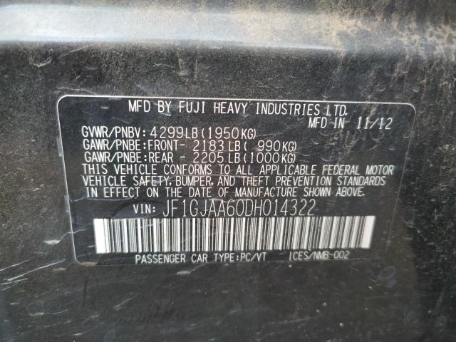 Photo 10 from auction – 2013 SUBARU IMPREZA with VIN JF1GJAA60DH014322