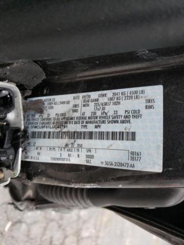 Photo 10 from auction – 2020 FORD ESCAPE S with VIN 1FMCU9F61LUC42791