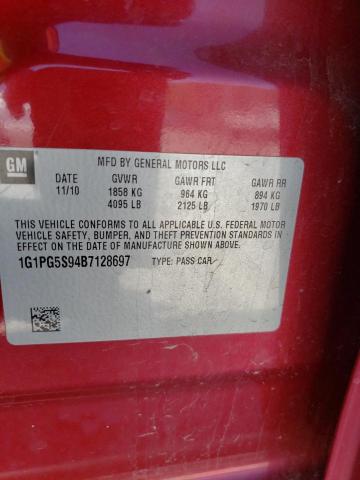 Photo 10 from auction – 2011 CHEVROLET CRUZE LT with VIN 1G1PG5S94B7128697