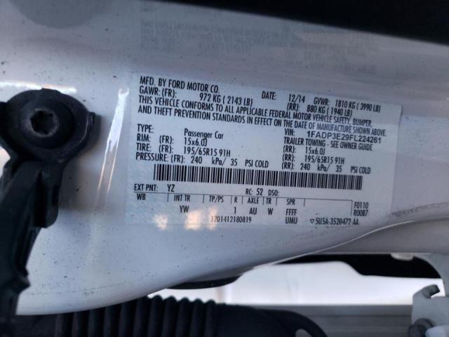 Photo 10 from auction – 2015 FORD FOCUS S with VIN 1FADP3E29FL224261
