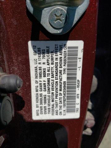 Photo 10 from auction – 2012 HONDA CIVIC LX with VIN 19XFB2F54CE049409