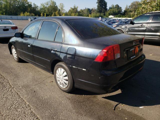 Photo 3 from auction – 2005 HONDA CIVIC with VIN 2HGES16305H565635