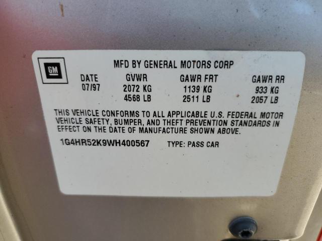Photo 10 from auction – 1998 BUICK LESABRE LI with VIN 1G4HR52K9WH400567