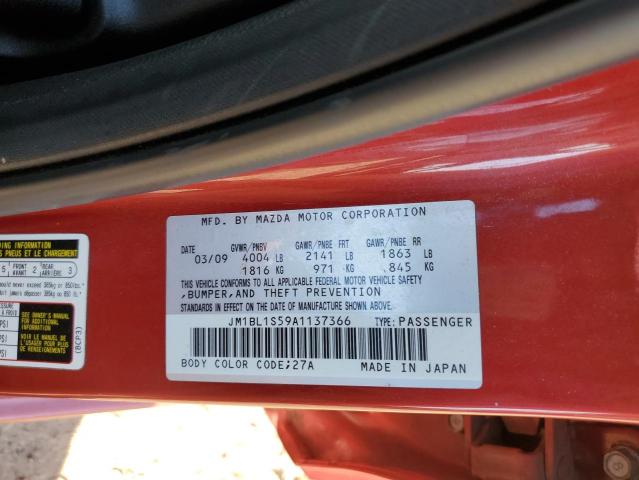 Photo 10 from auction – 2010 MAZDA 3 S with VIN JM1BL1S59A1137366