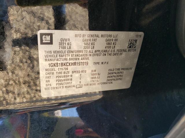 Photo 10 from auction – 2017 GMC YUKON SLT with VIN 1GKS1BKCXHR197019