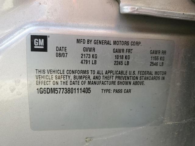 Photo 10 from auction – 2008 CADILLAC CTS with VIN 1G6DM577380111405