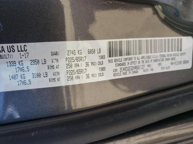 Photo 10 from auction – 2017 DODGE GRAND CARA with VIN 2C4RDGEG2HR681127