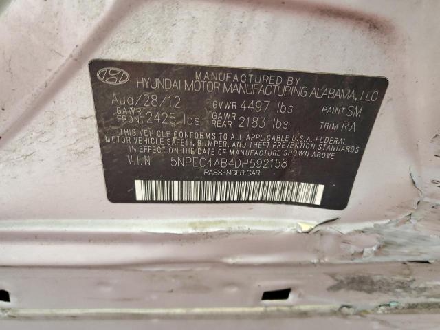 Photo 10 from auction – 2013 HYUNDAI SONATA SE with VIN 5NPEC4AB4DH592158