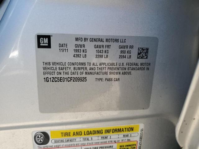 Photo 10 from auction – 2012 CHEVROLET MALIBU 1LT with VIN 1G1ZC5E01CF209925
