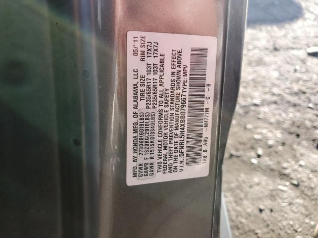 Photo 10 from auction – 2011 HONDA ODYSSEY EX with VIN 5FNRL5H4XBB079667