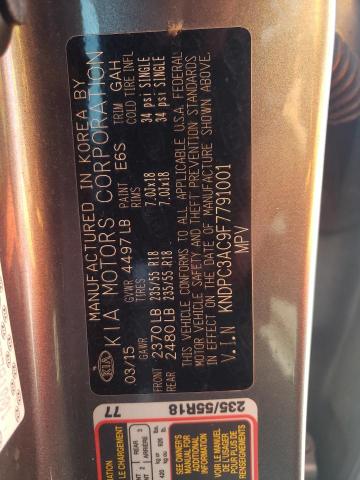 Photo 10 from auction – 2015 KIA SPORTAGE E with VIN KNDPC3AC9F7791001