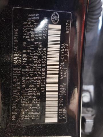 Photo 10 from auction – 2020 TOYOTA CAMRY LE with VIN 4T1C31AK8LU529036