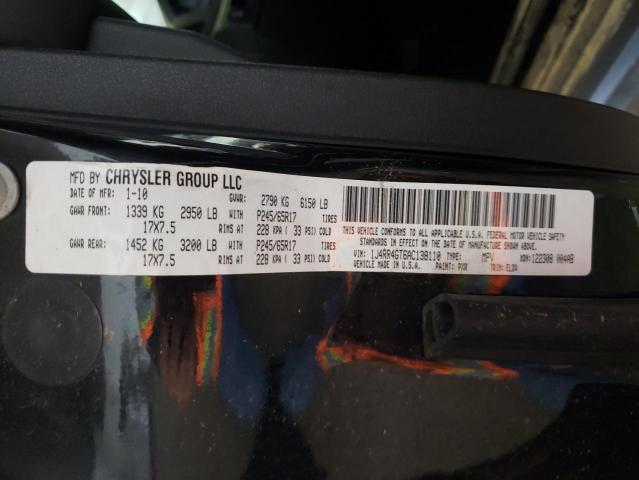 Photo 10 from auction – 2010 JEEP GRCHER LAR with VIN 1J4RR4GT6AC138110