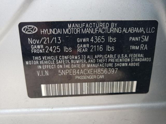 Photo 10 from auction – 2014 HYUNDAI SONATA GLS with VIN 5NPEB4ACXEH856397