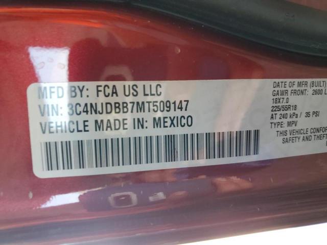 Photo 10 from auction – 2021 JEEP COMPASS LA with VIN 3C4NJDBB7MT509147