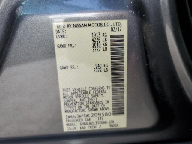 Photo 10 from auction – 2017 NISSAN ALTIMA 2.5 with VIN 1N4AL3AP1HC209580