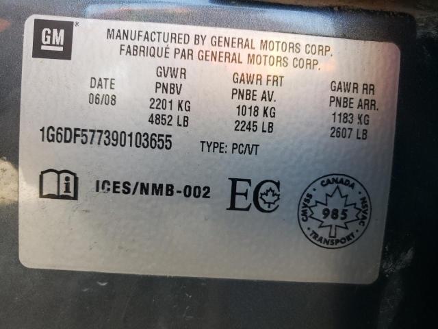Photo 10 from auction – 2009 CADILLAC CTS with VIN 1G6DF577390103655