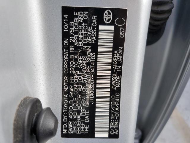 Photo 10 from auction – 2015 TOYOTA PRIUS with VIN JTDKN3DU7F0414183