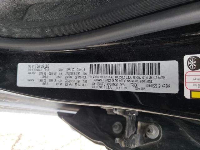 Photo 10 from auction – 2019 RAM 1500 LARAM with VIN 1C6SRFJT4KN504851