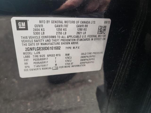 Photo 10 from auction – 2013 CHEVROLET EQUINOX LT with VIN 2GNFLGE38D6161682