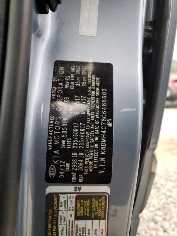 Photo 10 from auction – 2012 KIA SEDONA EX with VIN KNDMH4C78C6486603