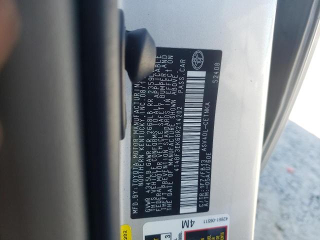 Photo 10 from auction – 2011 TOYOTA CAMRY with VIN 4T4BF3EK6BR214202