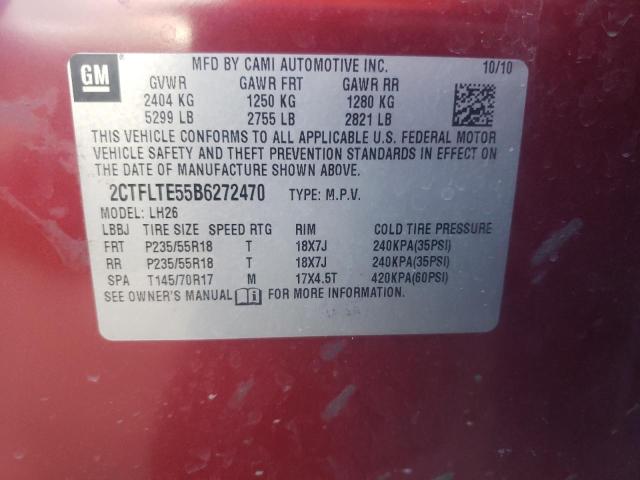 Photo 10 from auction – 2011 GMC TERRAIN SL with VIN 2CTFLTE55B6272470