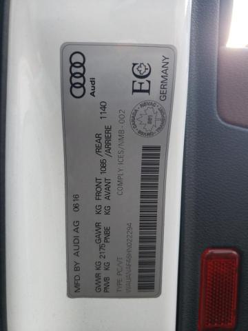 Photo 10 from auction – 2017 AUDI A4 PREMIUM with VIN WAUANAF46HN022294