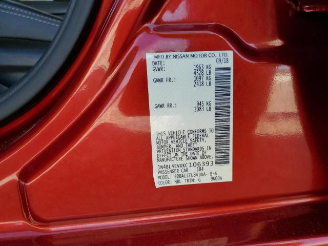 Photo 10 from auction – 2019 NISSAN ALTIMA SL with VIN 1N4BL4EVXKC106393