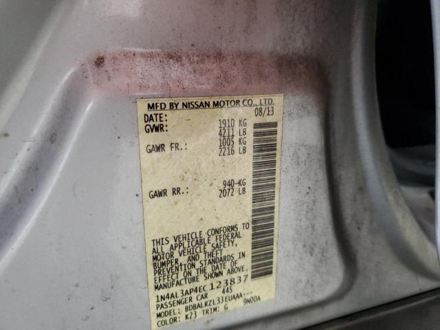 Photo 10 from auction – 2014 NISSAN ALTIMA 2.5 with VIN 1N4AL3AP4EC123837
