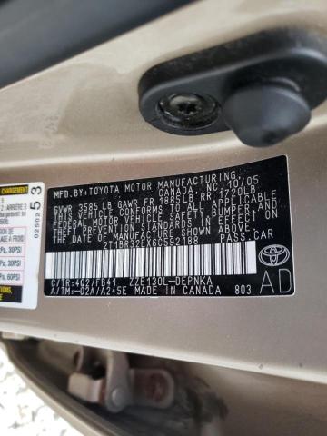 Photo 10 from auction – 2006 TOYOTA COROLLA CE with VIN 2T1BR32EX6C592188