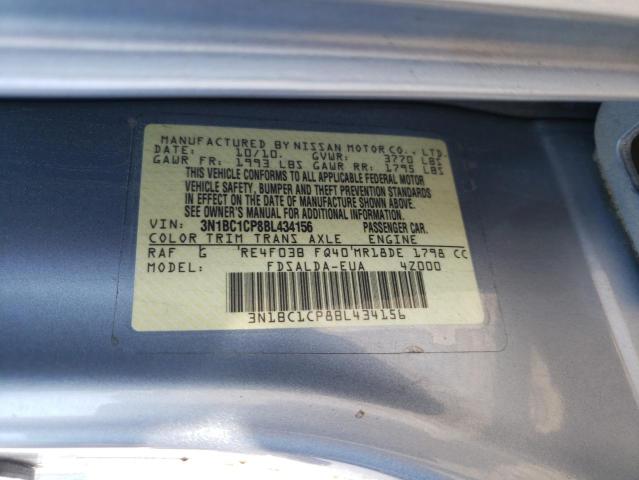 Zdjęcie 10 z aukcji – 2011 NISSAN VERSA S z VIN 3N1BC1CP8BL434156