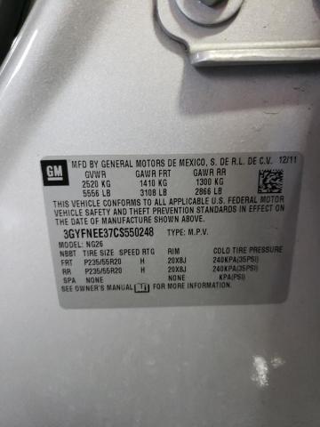 Photo 10 from auction – 2012 CADILLAC SRX PERFOR with VIN 3GYFNEE37CS550248