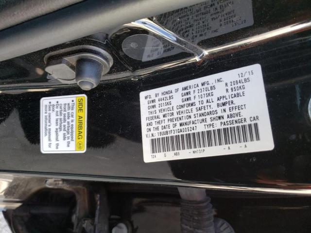 Photo 10 from auction – 2016 ACURA TLX with VIN 19UUB1F31GA005247